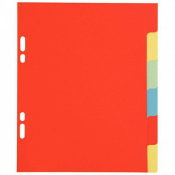  INTERCALAIRE À  6 TOUCHES NEUTRES 17X22 CM CARTE LUSTRÉE 225 G COULEURS A