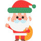 KIT DE 10 STICKERS NOEL À DIAMANTER / PEINTURE DIAMANT