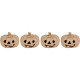 LOT DE 4 CITROUILLES EN CARTON BRUN