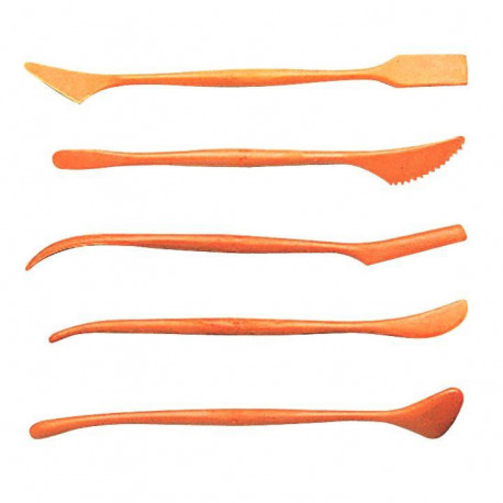 LOT DE 5 ÉBAUCHOIRS EN PLASTIQUE