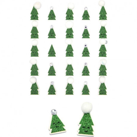 LOT DE 75 STICKERS AVEC POMPONS
