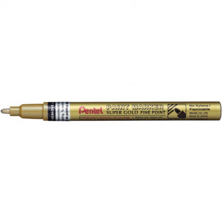 MARQUEUR PEINTURE PERMENTE FIN 1,5MM OR POINTE FINE 1,5 MM PENTEL SANS XYLENE