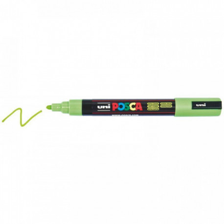 MARQUEUR POINTE MOYENNE CONIQUE 2,5MM PC5M VERT POMME POSCA 