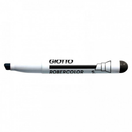 MARQUEUR TABLEAU BLANC POINTE BISEAUTÉE 6,4MM NOIR GIOTTO