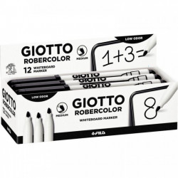 MARQUEUR TABLEAU BLANC  POINTE  OGIVE MOYENNE  4MM NOIR GIOTTO   413403