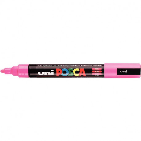 MARQUEUR UNI POSCA PC5M OGIVE MOYENNE 2,5MM  ROSE POSCA PC5M RE