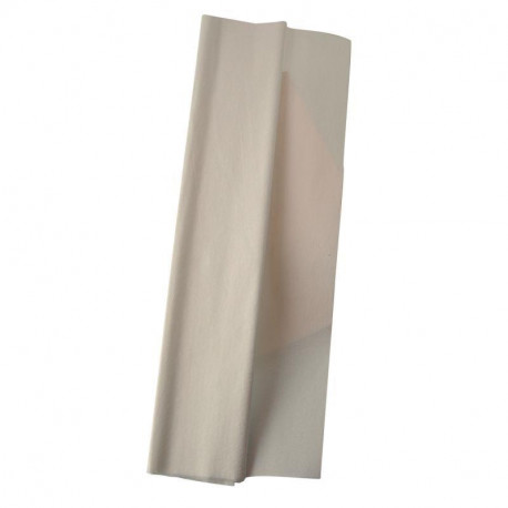 PAQUET DE 10 FEUILLES CRÉPON SUPÉRIEUR 250X50 BLANC