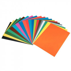 PAQUET DE 10 FEUILLES DE CARTA 50X65 CM 270G BLEU OUTREMER