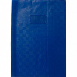 PAQUET DE 10 PROTÈGE-CAHIERS AVEC RABATS ÉPAISSEUR 22/100ÈME 21 X 29,7 CM COLORIS BLEU