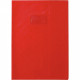 PAQUET DE 10 PROTÈGE-CAHIERS AVEC RABATS ÉPAISSEUR 22/100ÈME 21 X 29,7 CM COLORIS ROUGE