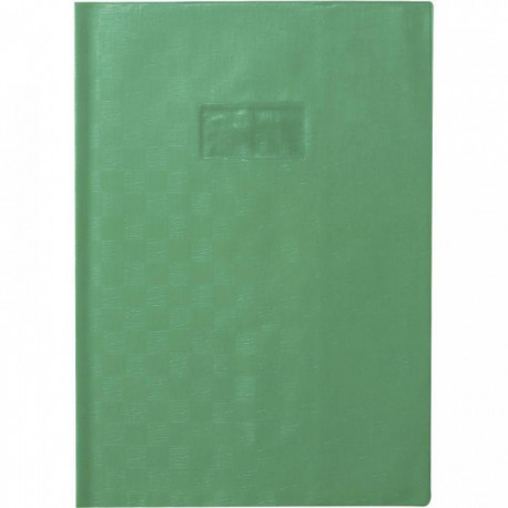 PAQUET DE 10 PROTÈGE-CAHIERS AVEC RABATS ÉPAISSEUR 22/100ÈME 21 X 29,7 CM COLORIS VERT