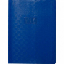 PAQUET DE 10 PROTÈGE-CAHIERS AVEC RABATS ÉPAISSEUR 22/100ÈME 24 X 32 CM COLORIS BLEU