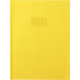 PAQUET DE 10 PROTÈGE-CAHIERS AVEC RABATS ÉPAISSEUR 22/100ÈME 24 X 32 CM COLORIS JAUNE