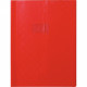 PAQUET DE 10 PROTÈGE-CAHIERS AVEC RABATS ÉPAISSEUR 22/100ÈME 24 X 32 CM COLORIS ROUGE