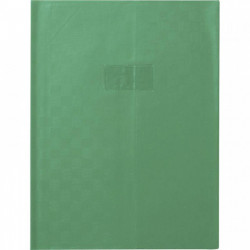 PAQUET DE 10 PROTÈGE-CAHIERS AVEC RABATS ÉPAISSEUR 22/100ÈME 24 X 32 CM COLORIS VERT