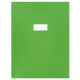 PAQUET DE 10 PROTÈGES-CAHIER ÉPAISSEUR 21/100ÈME 24X32CM PVC VERT