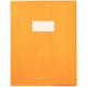 PAQUET DE 30 PROTÈGE-CAHIERS GRAIN 10/100ÈME FORMAT 17 X 22 CM COLORIS ORANGE
