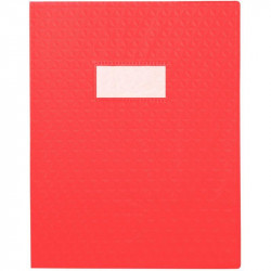 PAQUET DE 30 PROTÈGE-CAHIERS GRAIN 10/100ÈME FORMAT 17 X 22 CM COLORIS ROUGE