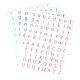 POCHETTE DE 320 GOMMETTES ADHÉSIVES ALPHABET 4 COULEURS ASSORTIES