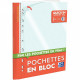 POCHETTE PERFORÉE *BLOC60*A4 EN POLYPROPYLÈNE 5/100ÈME