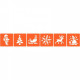 POCHOIRS PLASTIQUE NOEL LOT DE 6