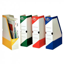  PORTE REVUE BOITES À PAN COUPÉ EN CARTON COULEURS ASSORTIES PQT4 