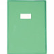 PROTÈGE-CAHIER CRISTAL 21 X 29,7CM 22/100 COLORIS VERT