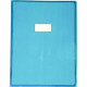 PROTÈGE-CAHIER CRISTAL 24 X 32 CM 22/100 COLORIS BLEU