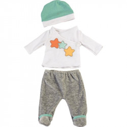 PYJAMA 2 PIÈCES P/ POUPÉE 40 CM