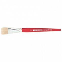 SAC DE 10 BROSSES PLATES EN SOIE N°22