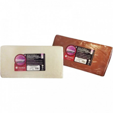 SAC DE 10 KG D'ARGILE NATURELLE  POUR MODELAGE COLORIS ROUGE