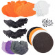 SACHET DE 65 FORMES HALLOWEEN EN MOUSSE DE CAOUTCHOUC ET ACCESSOIRES