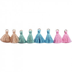 SACHET DE 8 MINI PAMPILLES PASTEL ASSORTIES
