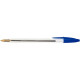 STYLOS BIC CRISTAL BTE DE 50 POINTE MOYENNE BLEU