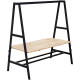TABLE DÉPART L180XP90CM NOMAD PLATEAU CHÊNE BRUNSWICK/STRUCTURE NOIR FAB FR AJUST.HAUT.PLATEAU  2 POSIT.ASSIS DEBOUT GAR 5 ANS 