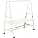 TABLE MOBILE L180XP90CM NOMAD PLATEAU BLANC/STRUCTURE BLANC FAB FR AJUST.HAUT¨.PLATEAU 2 POSIT.ASSIS DEBOUT GAR 5 ANS