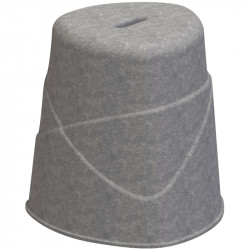 TABOURET RDVNIMBO GRIS ECOLOGIQUE STRUCT.SOLIDE POIG.INTEG.EMPILABLE GAR 2 ANS