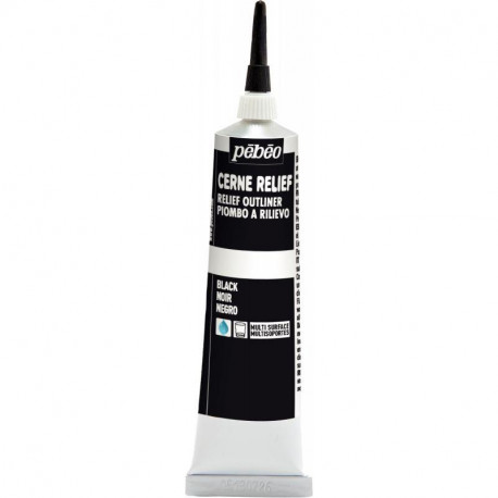 TUBE À CANULE CERNE RELIEF 37 ML  NOIR