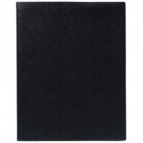AGENDA SEMAINIER SPIRALE 21X27CM NOIR 13 mois Décembre à Décembre. La semaine sur 2 pages