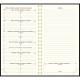 AGENDA SEMAINIER ESPACE16 9X16CM ASSORTI 12 mois de Janvier à Décembre. La semaine sur la page de gauche