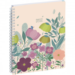 AGENDA SEMAINIER EASYTIME MINI LABO 15X21 BLANC 12 mois de Janvier à Décembre. La semaine sur 1 page