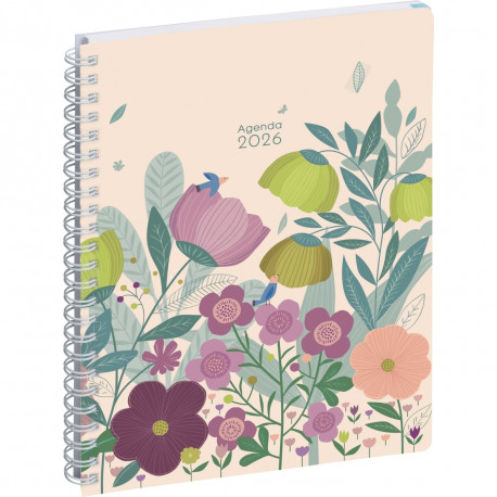 AGENDA SEMAINIER EASYTIME MINI LABO 15X21 BLANC 12 mois de Janvier à Décembre. La semaine sur 1 page