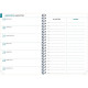 AGENDA SEMAINIER EASYTIME MINI LABO 15X21 BLANC 12 mois de Janvier à Décembre. La semaine sur 1 page