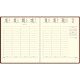 AGENDA SEMAINIER AMÉLIE 15X17CM TERRACOTTA 12 mois de janvier à décembre