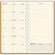 AGENDA SEMAINIER BABY CROCO 9X17CM MIEL 12 mois de janvier à décembre. La semaine sur 1 page