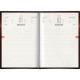 AGENDA de poche JOURNALIER TECHNO 12,5x17,5cm ORANGE 12 mois Août à Juillet. 1 jour par page sauf Week-end