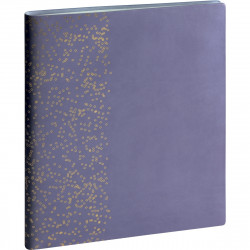 AGENDA SEMAINIER AMÉLIE 15X21CM VIOLET 12 mois de janvier à décembre. La semaine sur 1 page