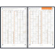 AGENDA SEMAINIER OXFORD INTERNATIONAL 16X24CM NOIR 16 mois, de Septembre à Décembre Semaine sur 2 pages