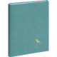 AGENDA SEMAINIER ONDINE 15X21CM BLEU 12 mois de janvier à décembre. 1 semaine sur 2 pages