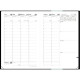 AGENDA SEMAINIER CALYPSO 16X24 VERT CÉLADON 13 mois de Décembre à Décembre. La semaine sur 2 pages